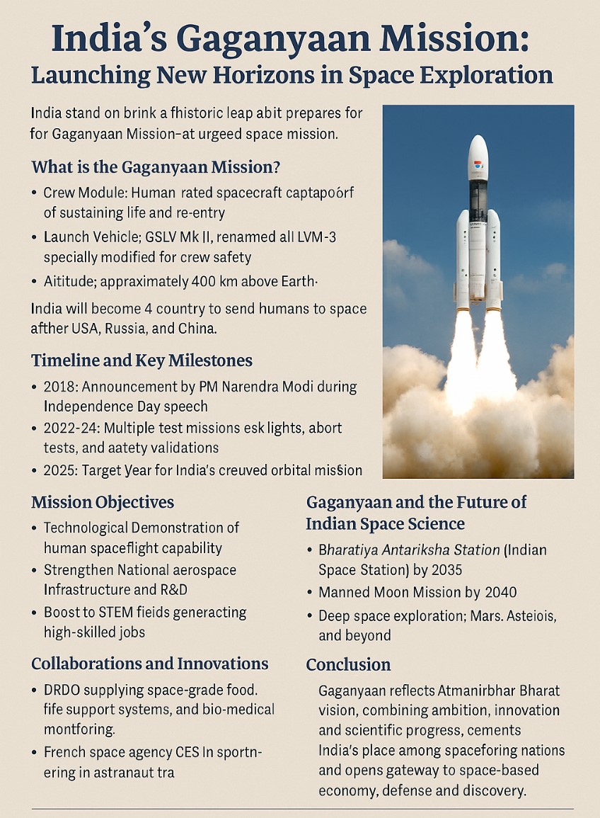 “India’s Gaganyaan Mission: A Leap in Space Exploration”